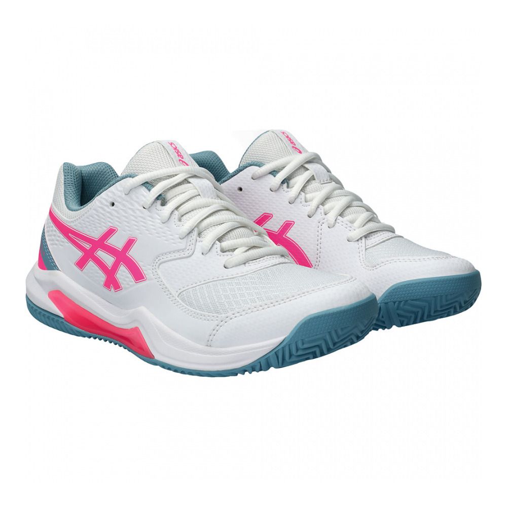 Asics GEL-DEDICATE 8 PADEL - Chaussures de padel Femme white/hot pink