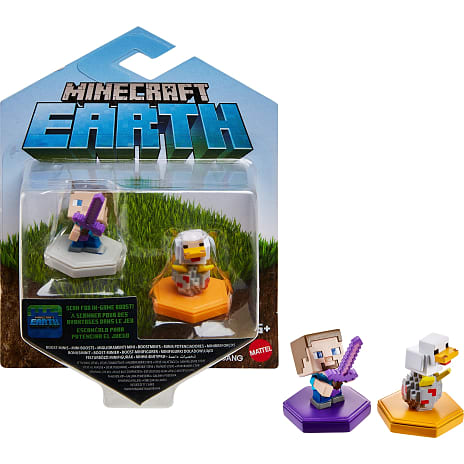 Minecraft Boost minifigur 2-pak, sortiment