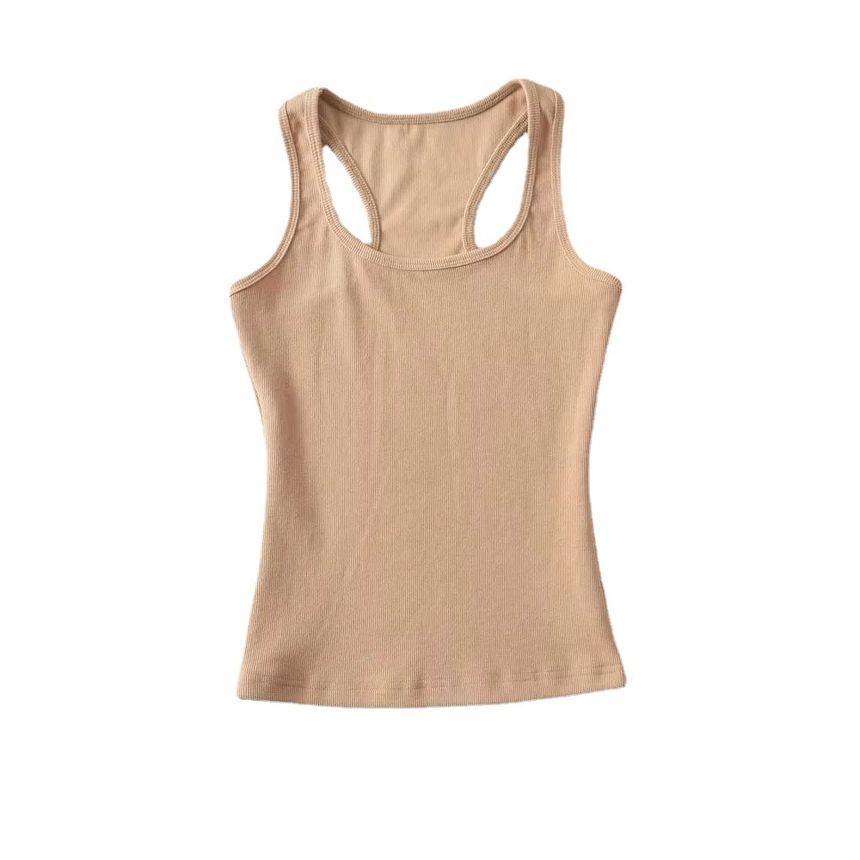 Reknovine - Effen racerback gebreide top