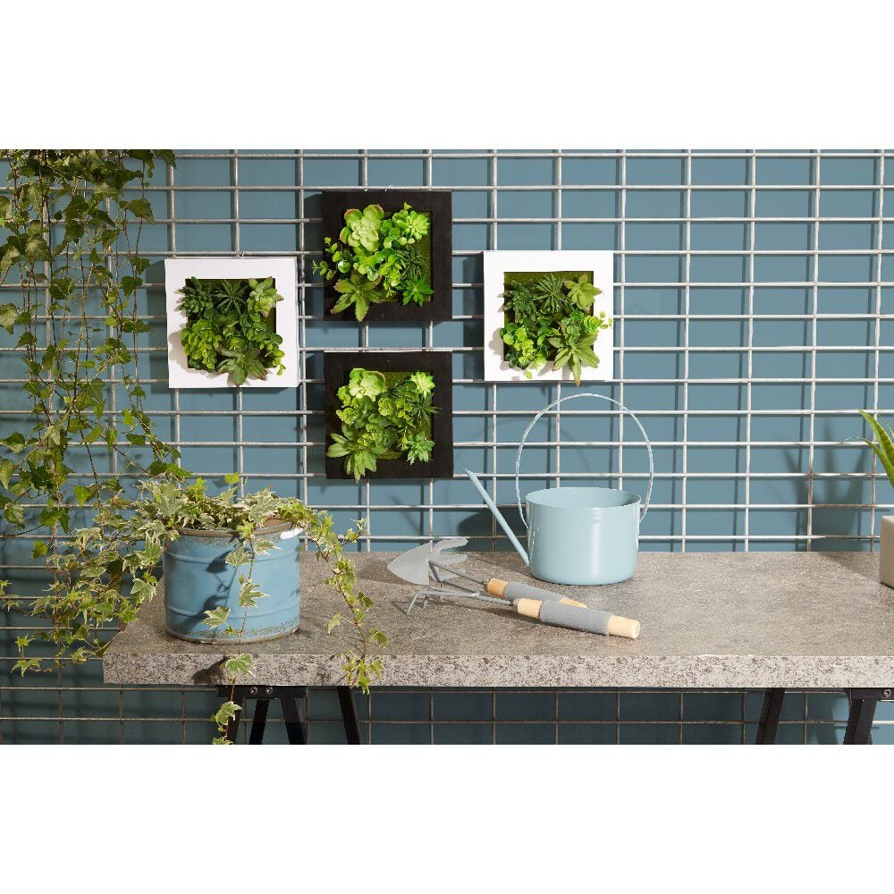 Cadre avec plante artificielle décoration murale