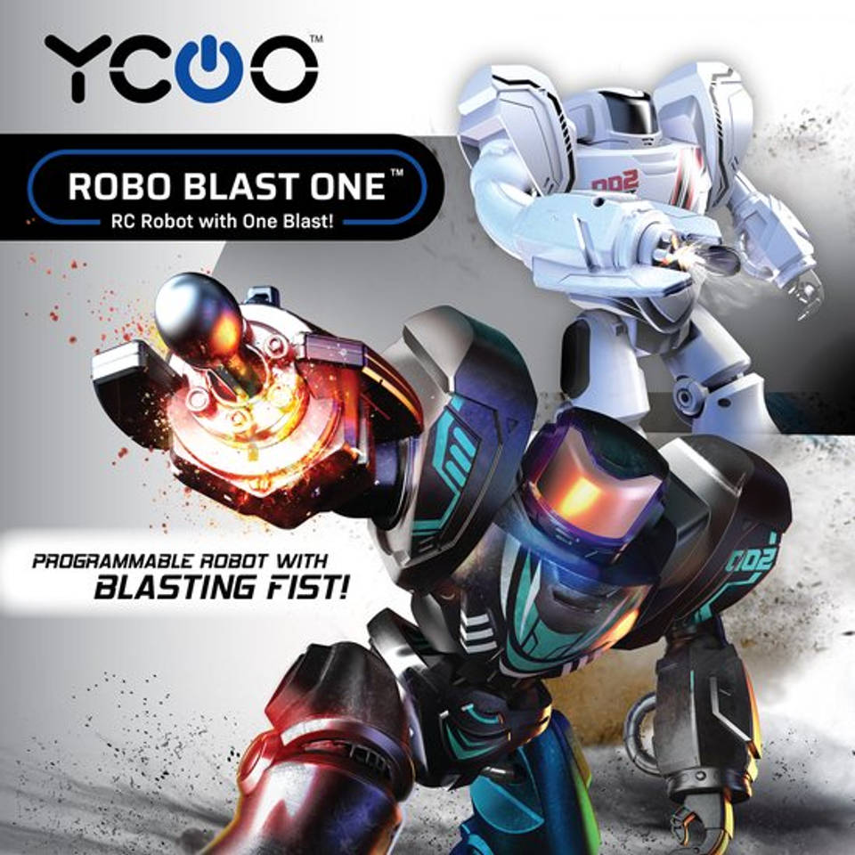Robo Blast One op afstand bestuurbare robot - wit