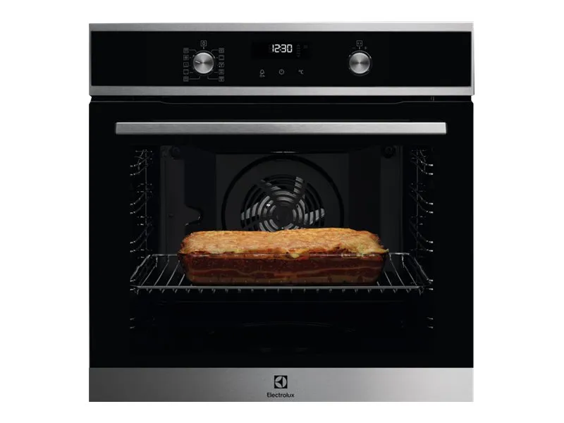Electrolux SurroundCook 600 EOF6P70X - Ovn - til indbygning - niche - bredde: 56 cm - dybde: 55 cm - højde: 60 cm - med selv-rengøring - Klasse A  - rustfrit stål