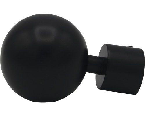 Eindstuk kogel-klassiek voor Rivoli zwart Ø 20 mm 2 st.