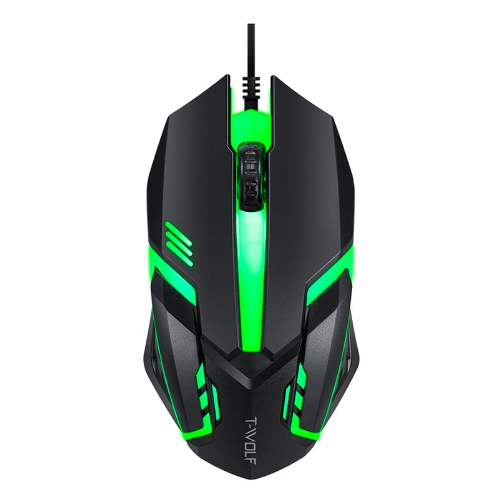 4in1 Gaming Combo Kit mit Maus / Headset / Mauspad / Tastatur mit RGB Hintergrundbeleuchtung QWERTY - Schwarz