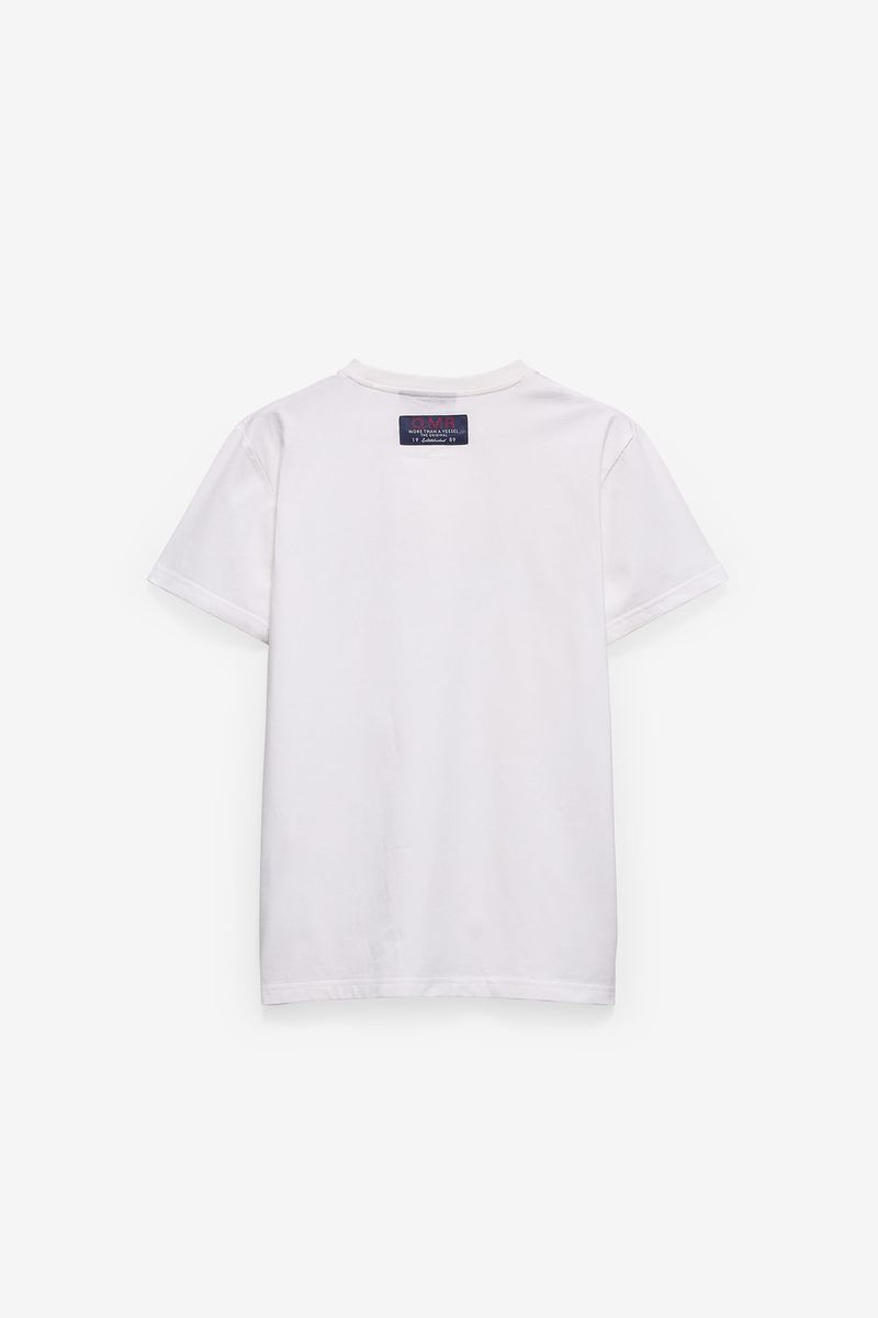 T-SHIRT COM PRINT E ETIQUETA