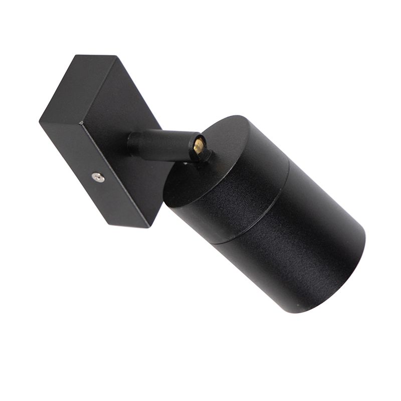 Buitenwandlamp zwart verstelbaar IP44 - Solo