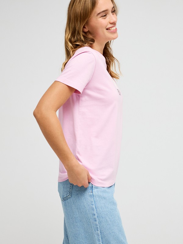 Ocean Road Art T-shirt à manches courtes Rose Femme