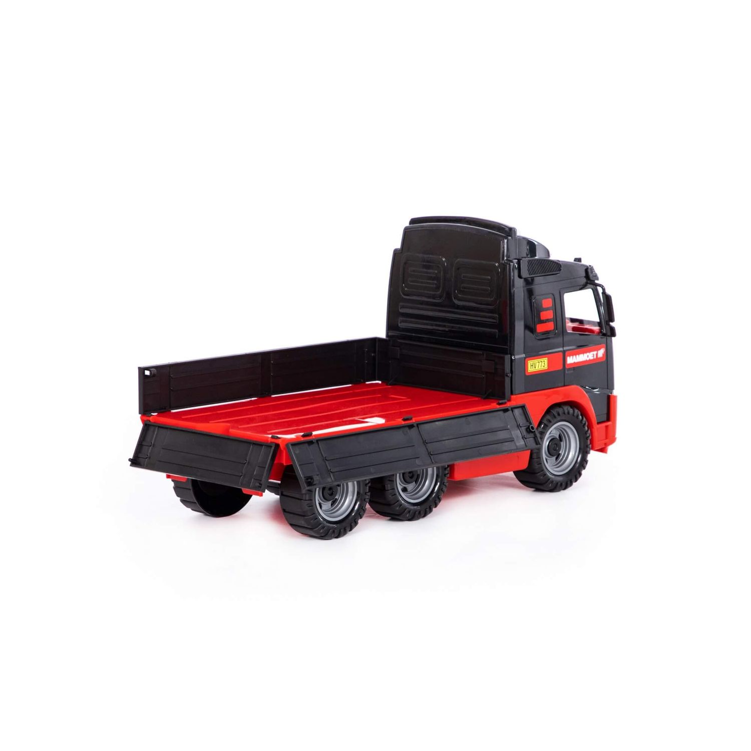 Polesie Spielzeug-LKW 95343, Ladefläche, Kunststoff, Pritschenwagen, ab 1 Jahr rot