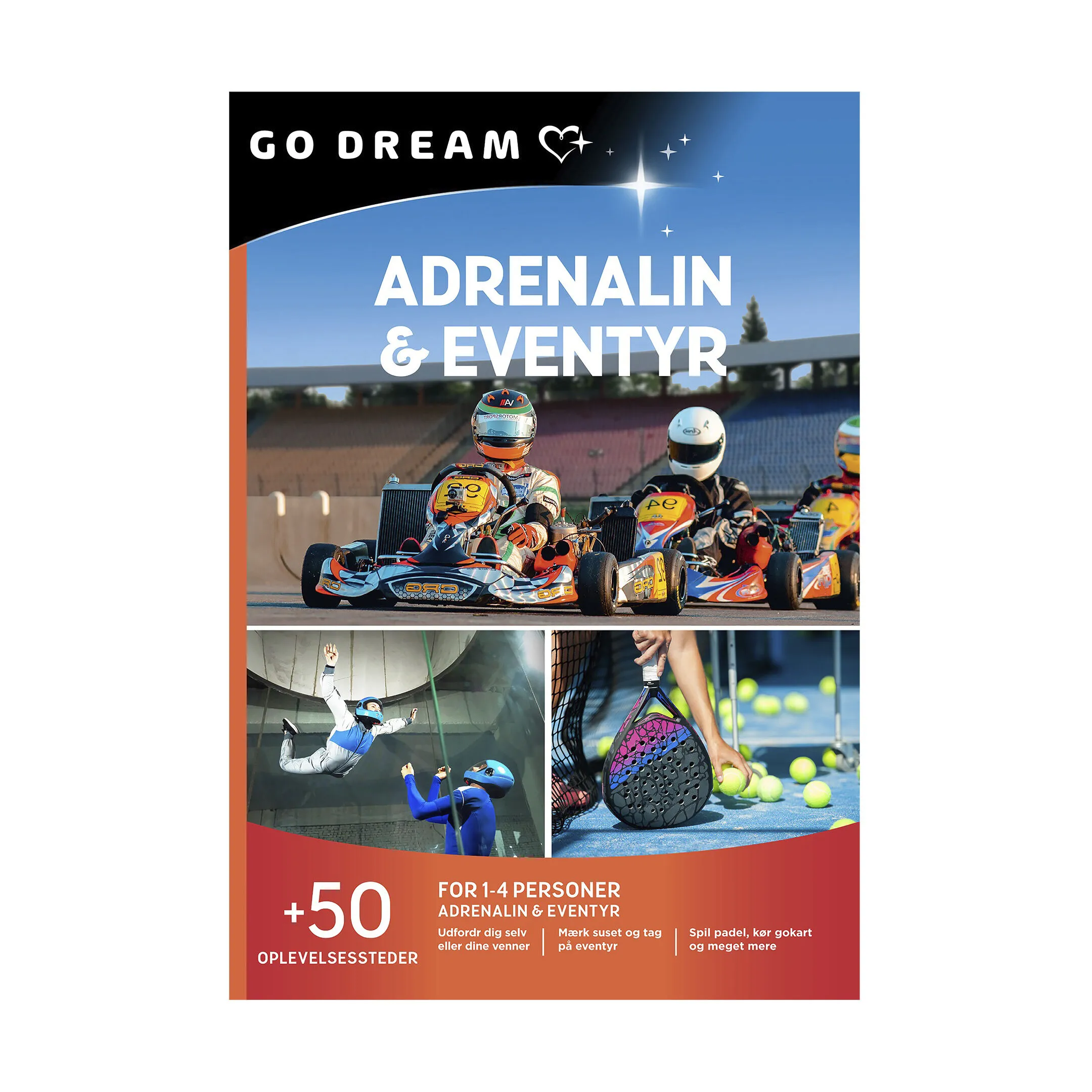 GO DREAM Gavekort - Adrenalin & eventyr
