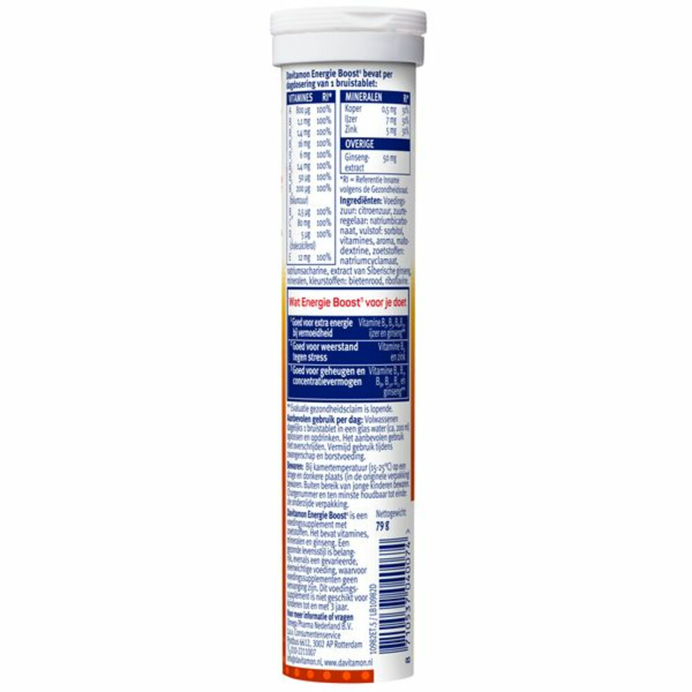 Davitamon Energie Boost Multivitamines Mineralen20 Bruistabletten
