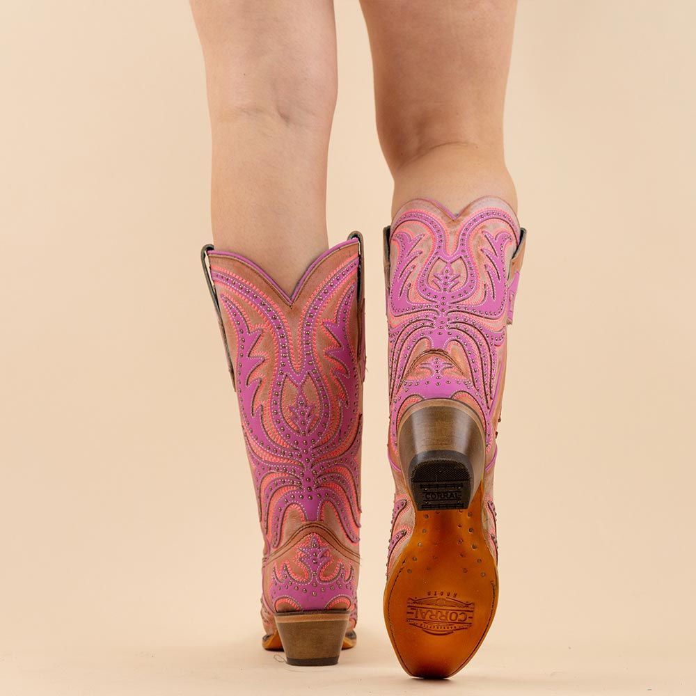 Corral boots C3970 fluor roze