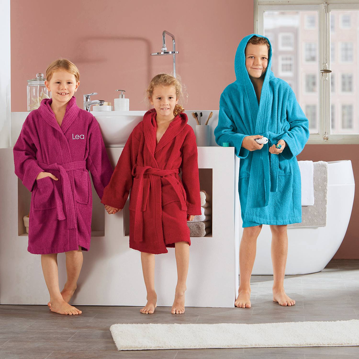REDBEST Walk-Frottier Kinder-Bademantel 