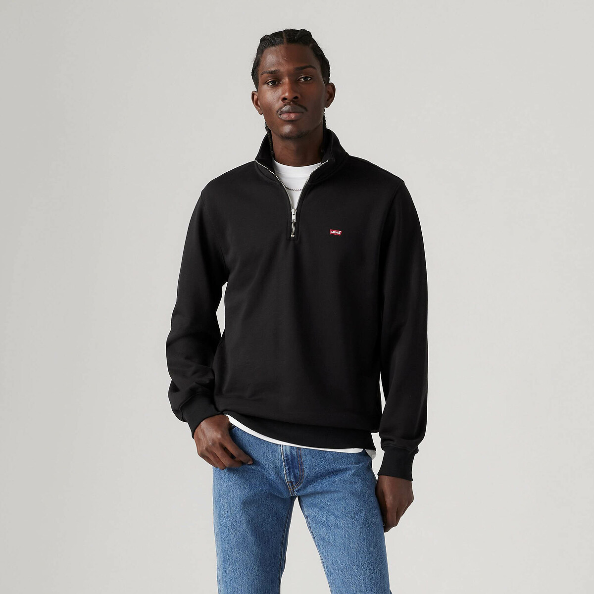 Suéter Levi's com zíper até a metade