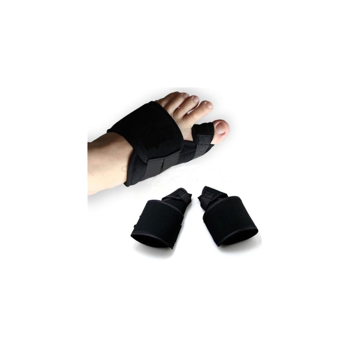 1 Par Hallux Valgus Beskyttelse & Tåspreder - Medium
