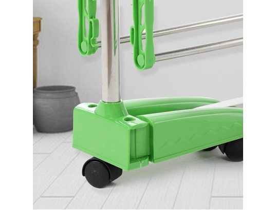 HERZBERG - Séchoir multifonctions 20m d'étendage vert hg5015-green