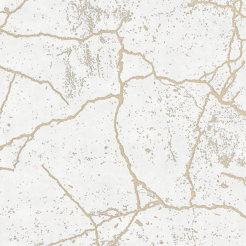 Vliesbehang Kintsugi goud 104869