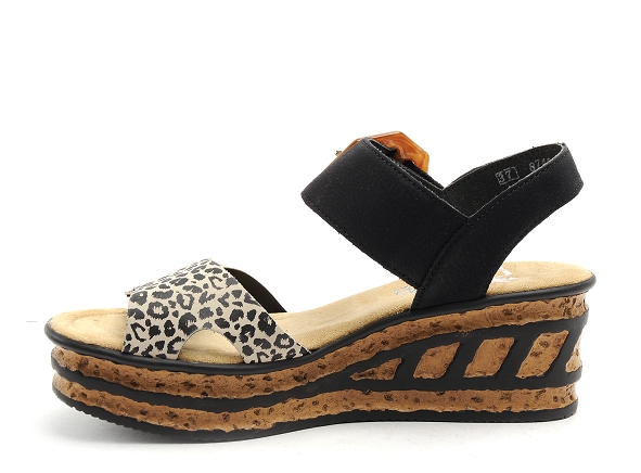 Rieker nu pieds talons femme 68176 noir