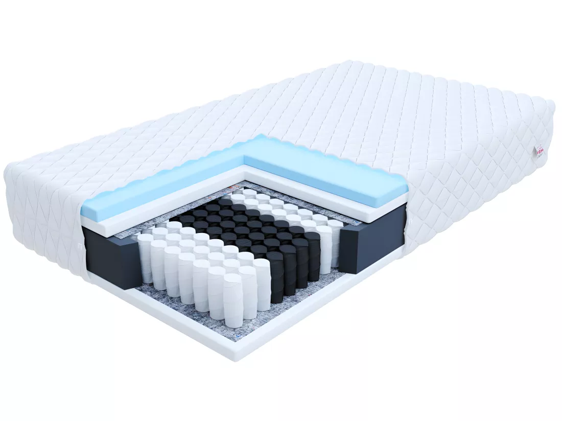 Matelas ONNA - Mousse HR - Ressorts ensachés - Epaisseur 19cm 160 x 200 cm cm