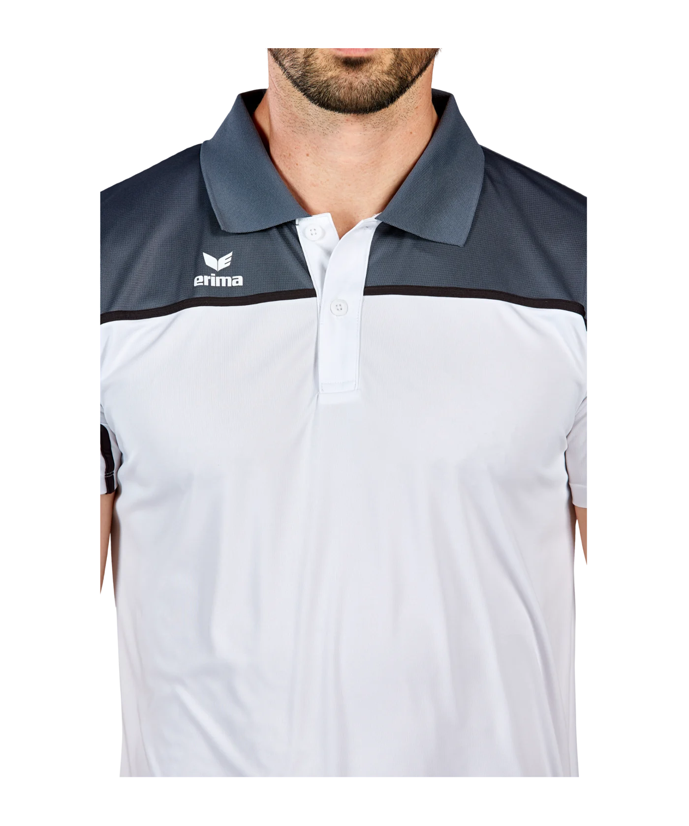 Erima Change by Poloshirt Weiss Grau