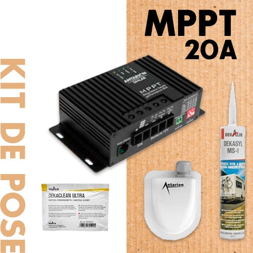 Kit pose panneau solaire + Régulateur MPPT ANTARION 20A 320W