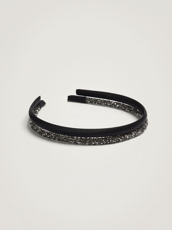 Conjunto De Diademas Finas - Negro