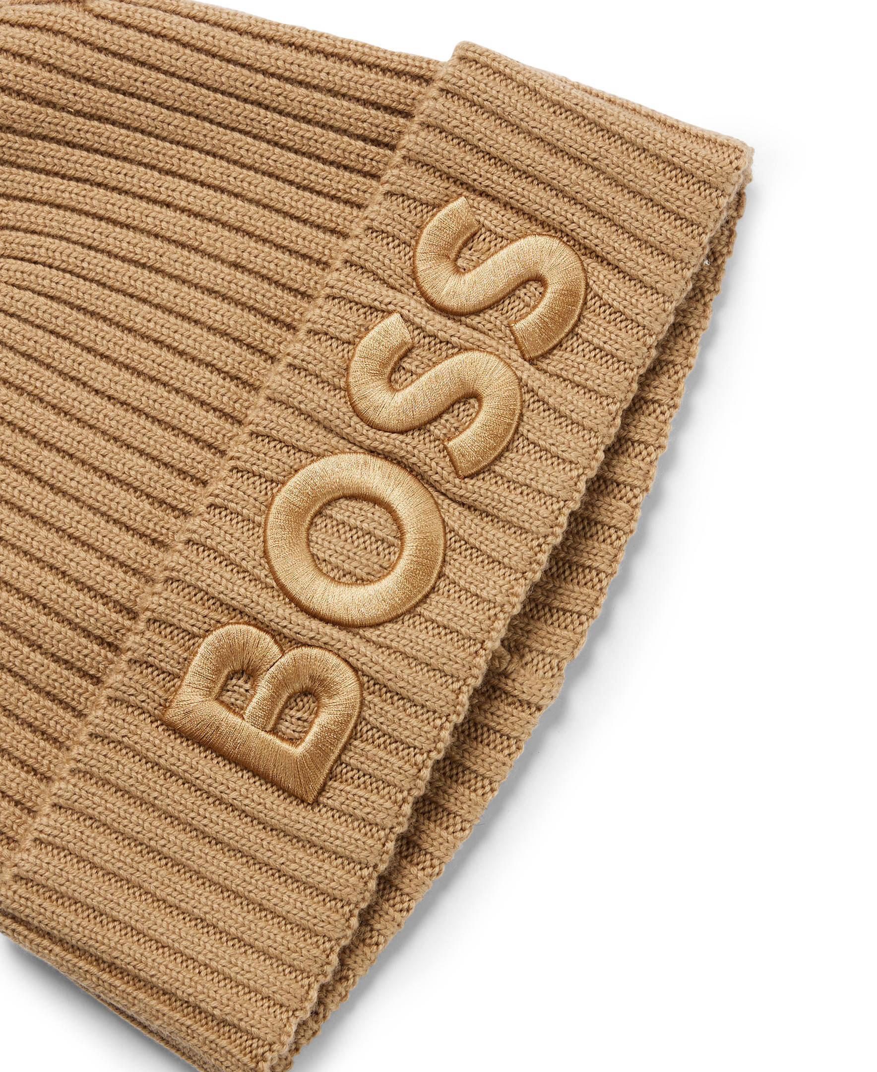 BOSS muts met logo Lara bruin