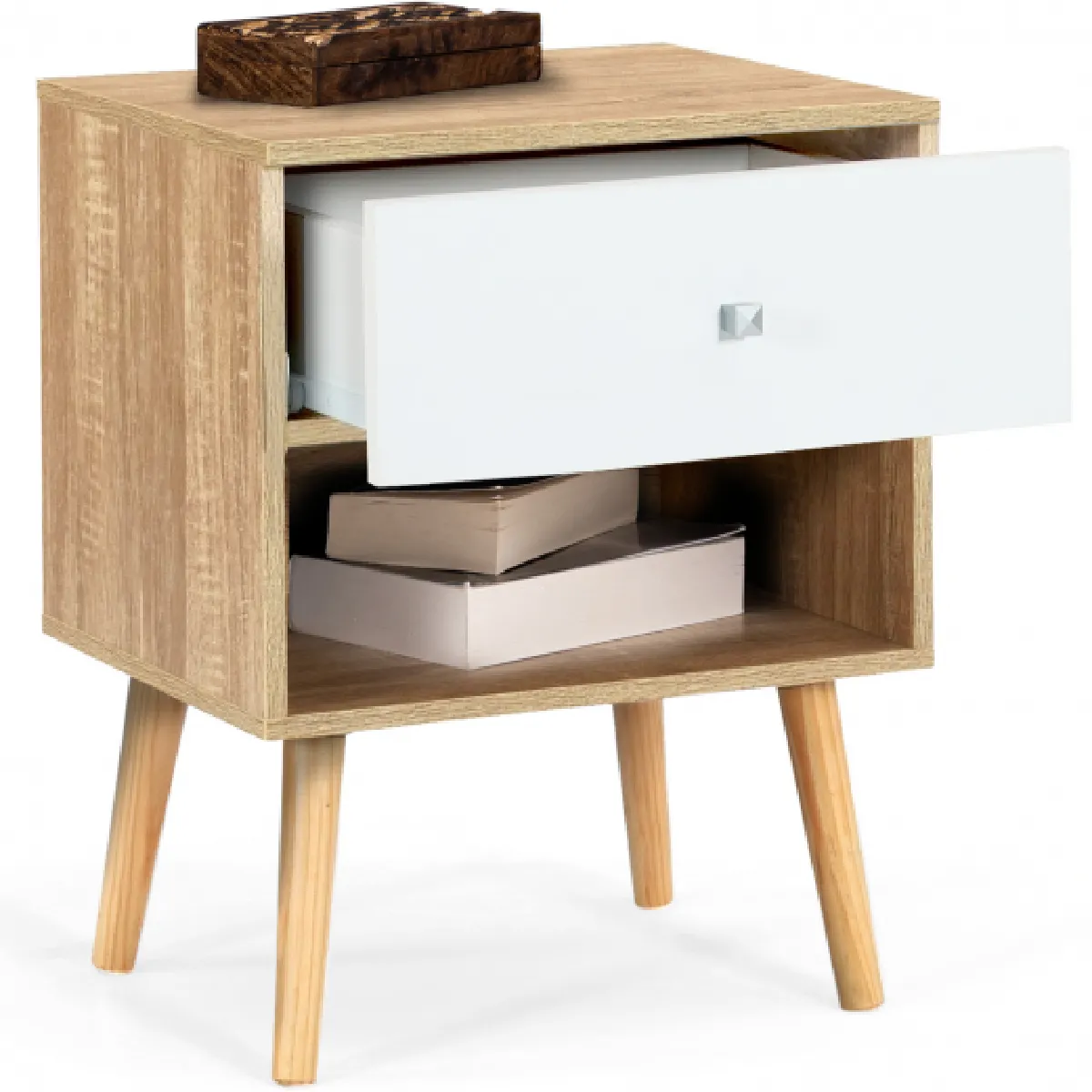 Idmarket MARKET Lot de 2 Tables de Chevet - Scandinave
