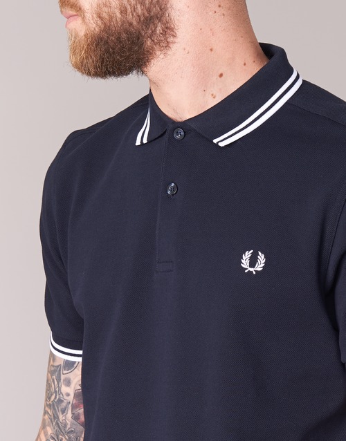 Fred Perry - THE FRED PERRY SHIRT - Marine / Blanc
