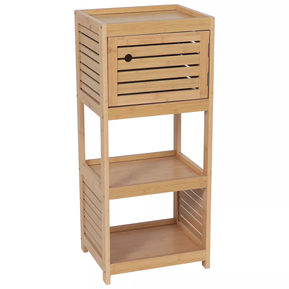 Meuble bas de salle de bain (36 x H83 cm) Trinidad naturel