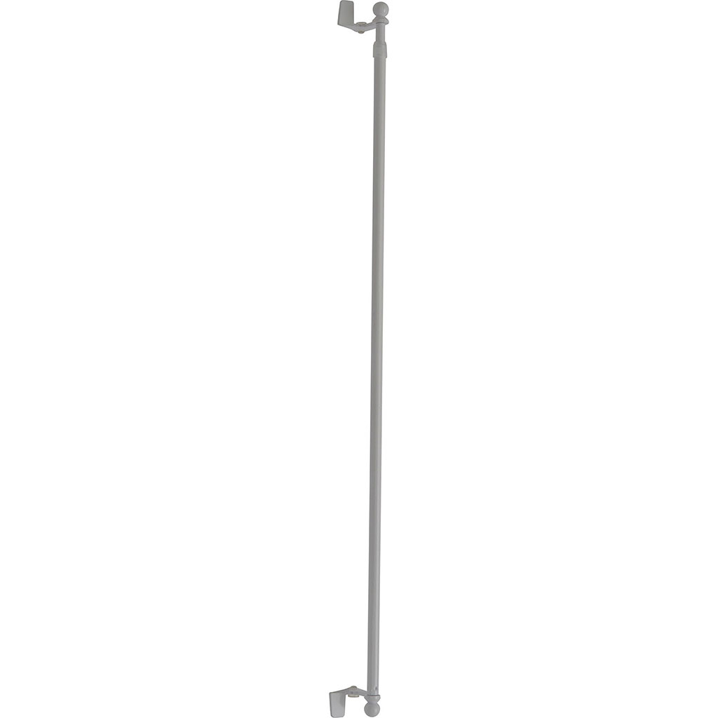 Tringle pour vitrage Fix'Vit blanc 80-120cm D 9mm