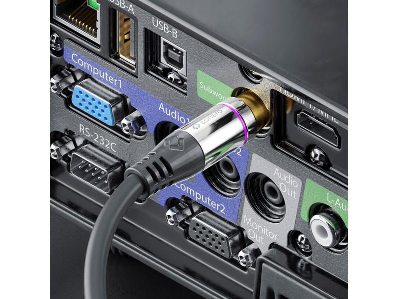 sonero Subwoofer Stereo / Mono Y-Kabel Cinch - Cinch 5 m Subwoofer Stereo / Mono Cinch Audio Y-Kabel