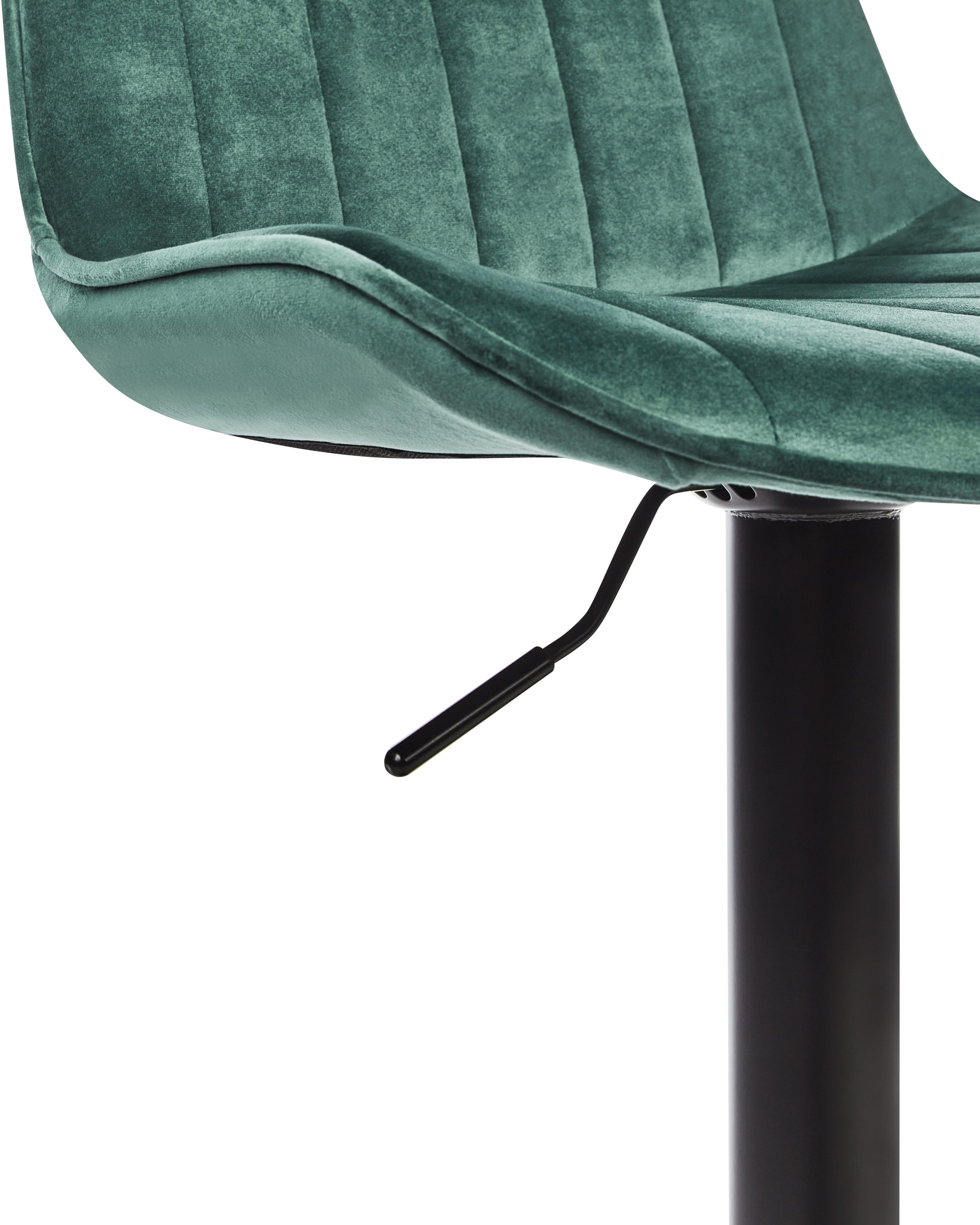 Set van 2 barstoelen DUBROVNIK Fluweel draaibaar Smaragdgroen