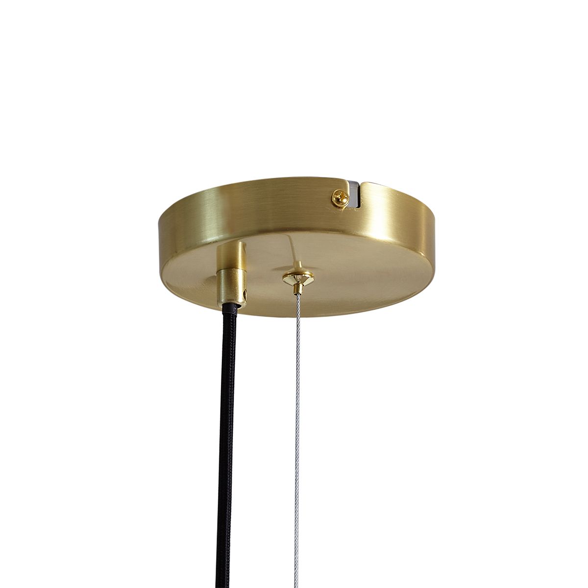Art Deco hanglamp goud met regenboog glas 50cm 8-lichts - Uvas