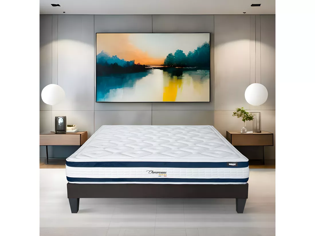 BELLECOUR LITERIE | Matelas CHENONCEAU 90x190 cm | Mousse avec mémoire de forme