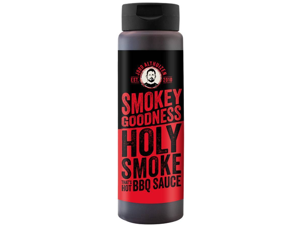 Smokey Goodness Holy Smoke That's Hot bbq saus