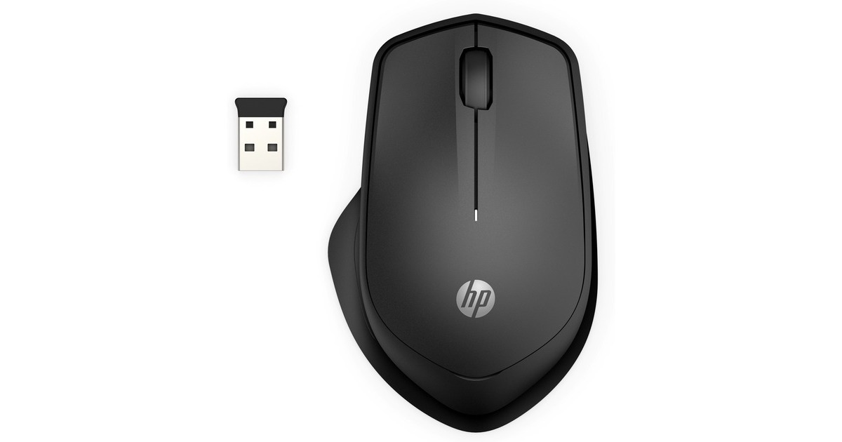 HP280 Silent Wireless Mouse  (Zwart, 1200 dpi)