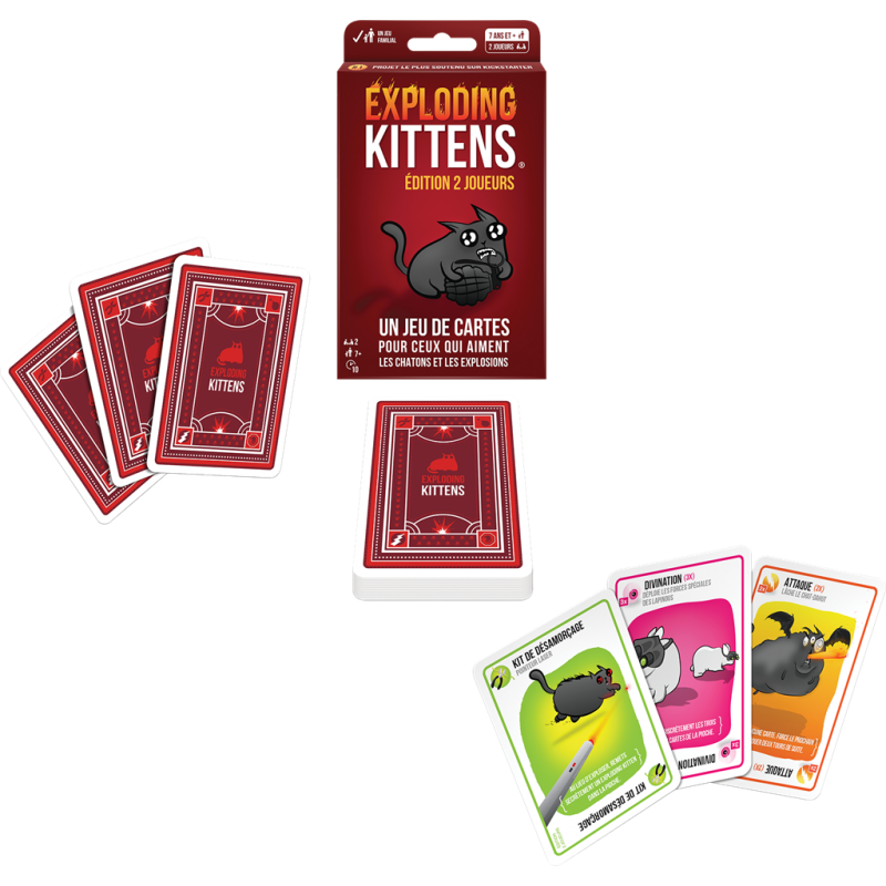 Exploding kittens - 2 joueurs