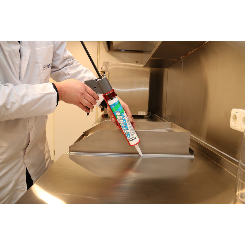 Zwaluw siliconenkit NO+sanitary Zilvergrijs 310ml