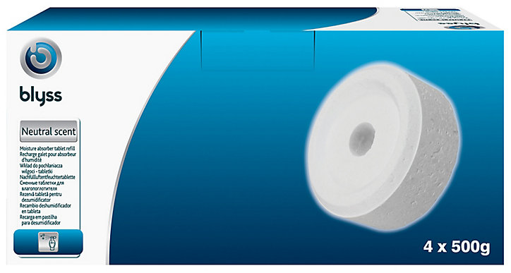 Recharge pour absorbeur d'humidité 4 galets percés Blyss neutre 500g