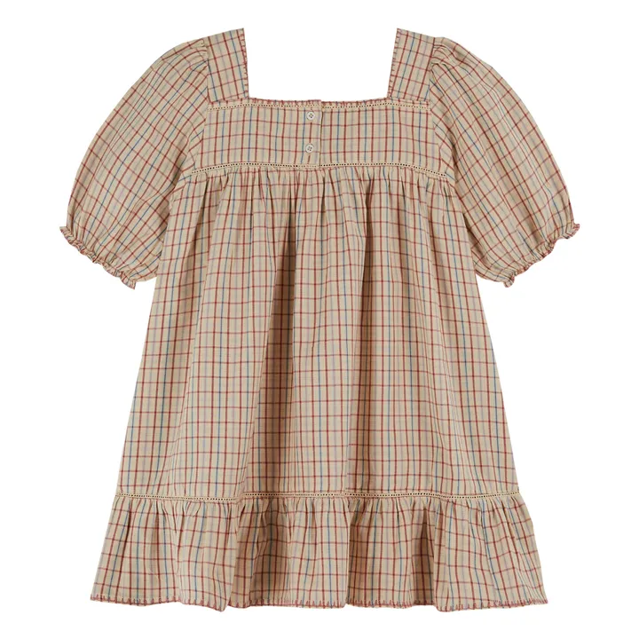 Emile et Ida Robe Cerises Carreaux | Vanille