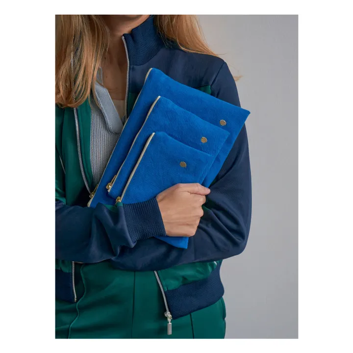 La cerise sur le gâteau Pochette Iona | Bleu électrique