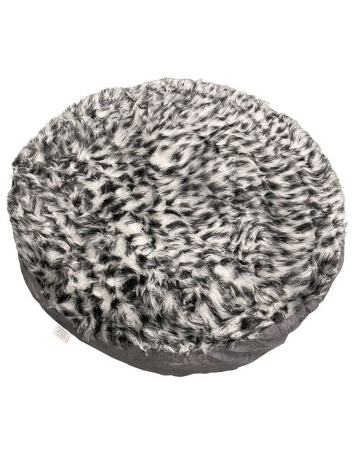 Adori Kussen Rond  Mila - Kattenbed - Ø60x12 cm Grijs Print