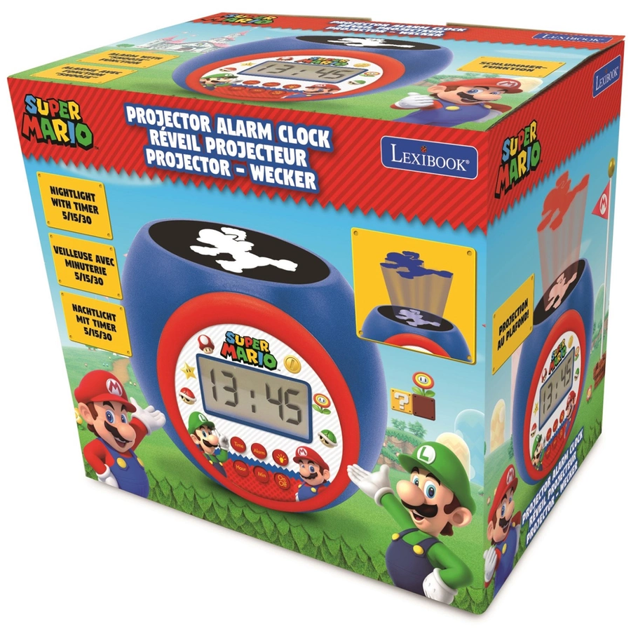 LEXIBOOK Super Mario Projektions-Wecker