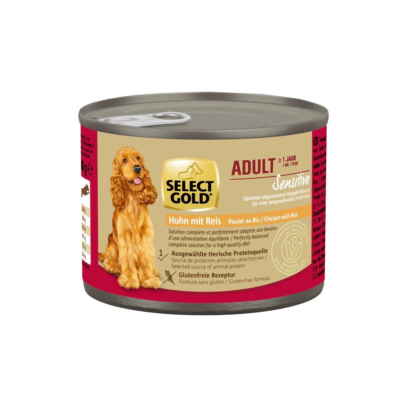 SELECT GOLD Sensitive Adult, Probe 200 g Gratis mit Code: GRATISPROBE * *(Produktbeschreibung)