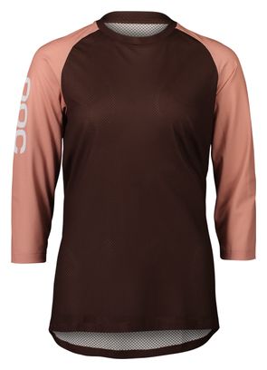 Maillot Manches 3/4 Femme Poc MTB Pure Marron Foncé/Clair