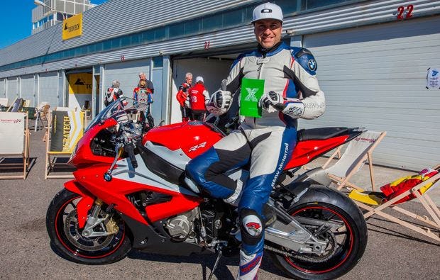 Motorrad-Renntraining in Oberlungwitz als Geschenk