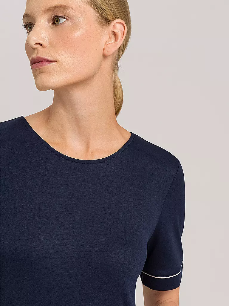 HANRO Nachthemd Natural Comfort blau
