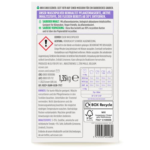 Ecover Color Waschpulver Lavendel