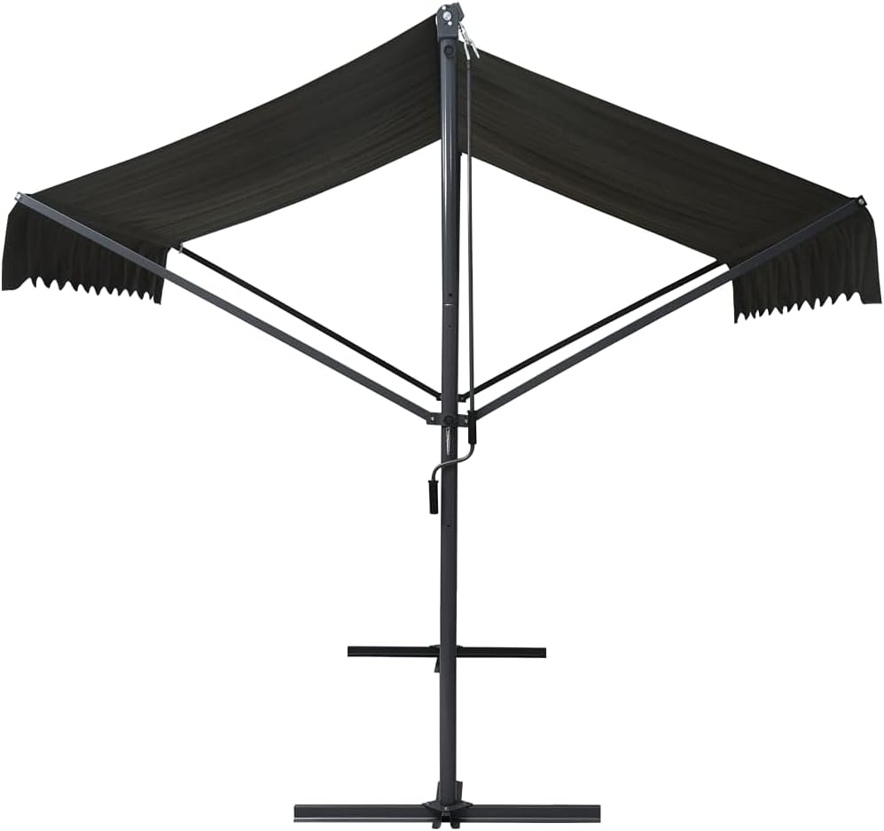 vidaXL Freistehende Markise 500x300 cm Anthrazit