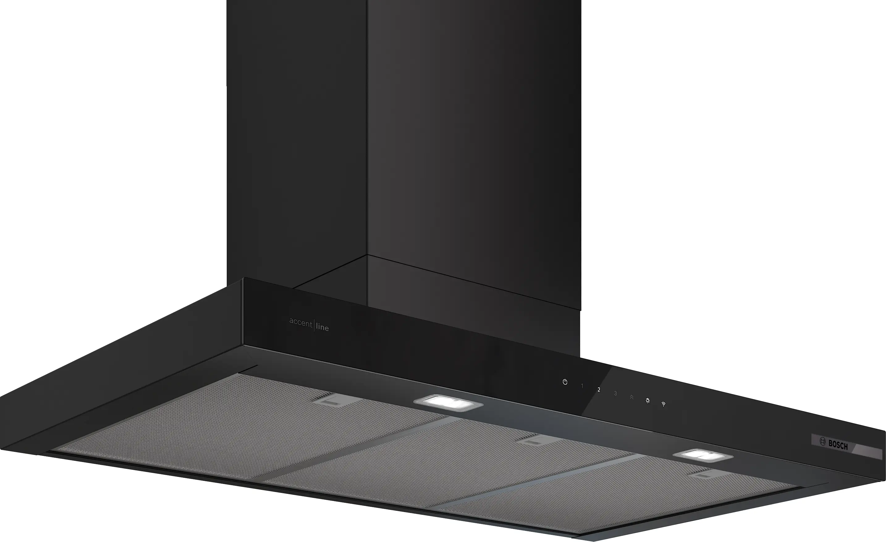 Serie 6 Wandschouwkap 90 cm Matzwart